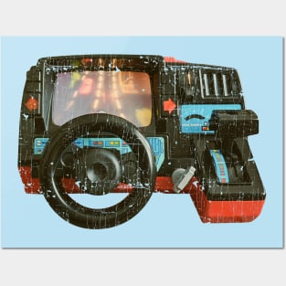 80s Car Racing Simulator Posters and Art